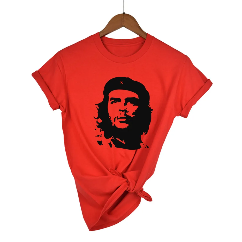 100% хлопок Che Guevara футболка с графическим принтом белая серая летняя стильная
