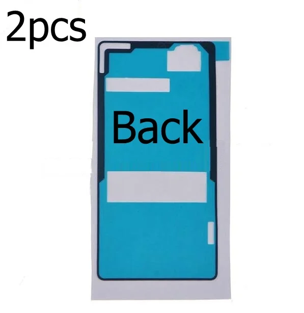 2pcs back glue Дисплей клейкая лента для sony Xperia z3 mini M55W D5803 D5833 задний стеклянный корпус водонепроницаемый клей для sony Z3 compact - Цвет: 2pcs back glue