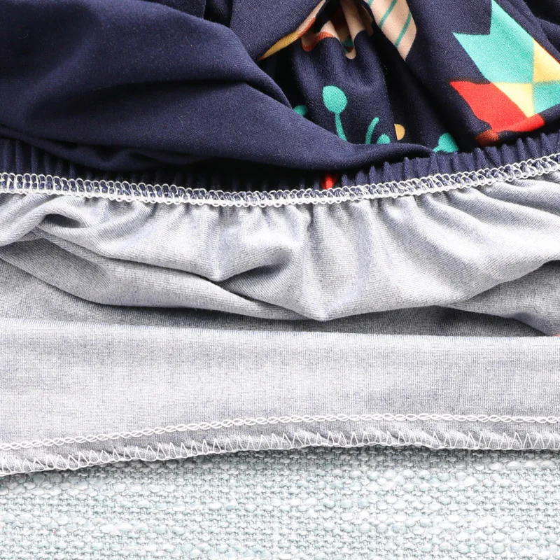 Современный эластичный чехол для обеденного стула из спандекса Съемный