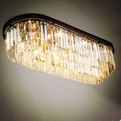 Американский Nordic светодиодные Кристалл Потолочный светильник Освещение в