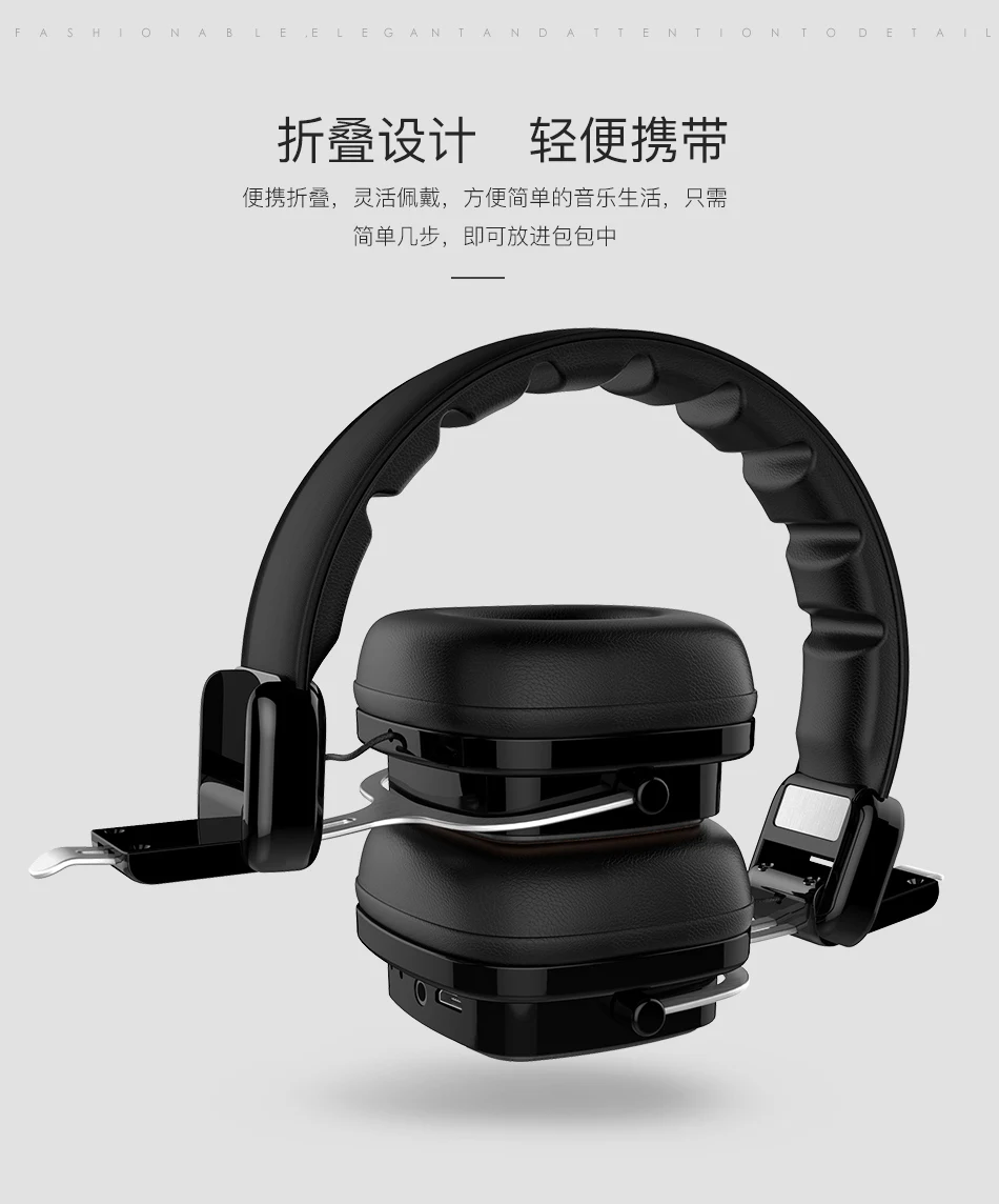 AWEI A750BL foldable bluetooth headphone CVC 6.0 noise reduction wireless headset 10 hours play time battery display for IOS | Электроника