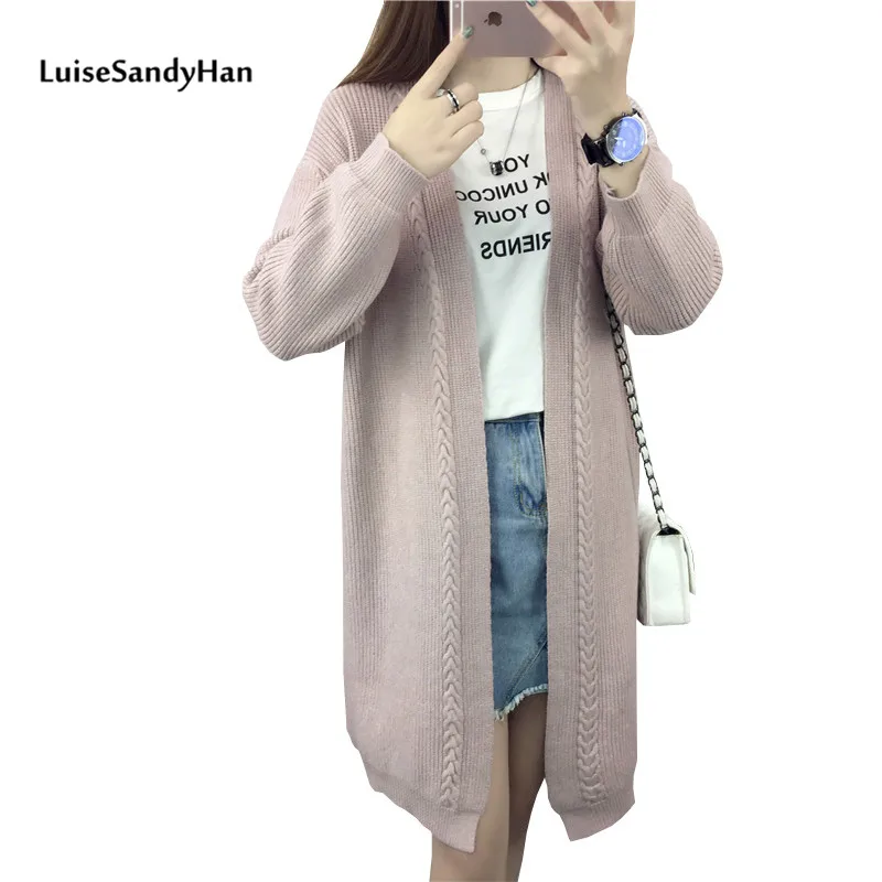 2019 Cardigans Of The Big Sizes Autumn Winter Warm Women Long Sleeve Casual Sweater Knitted Tops |