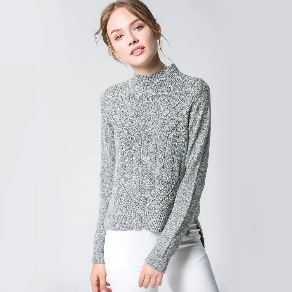2019 Real Poncho Autumn And Winter New Pattern Side Vent High Lead Pullover Joker Sweater Rendering Unlined Upper Garment Woman | Женская
