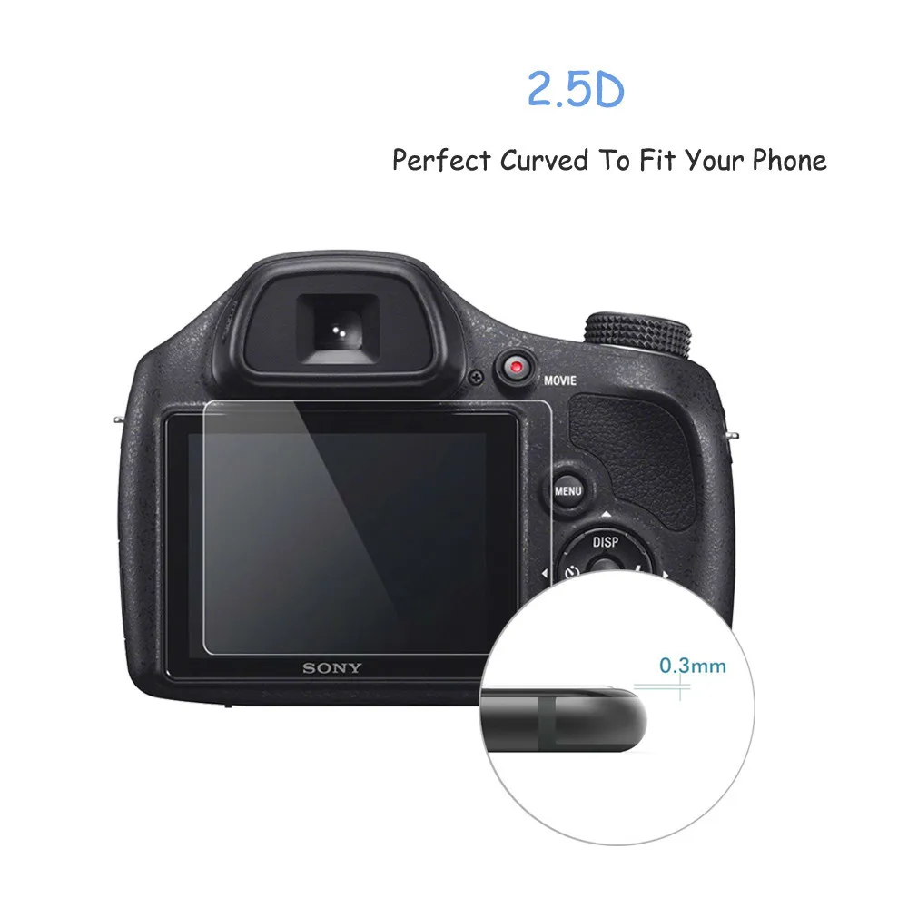 Для Sony DSC H400 0 3 мм 2.5D 9H прозрачное закаленное стекло Защита для экрана цифровой