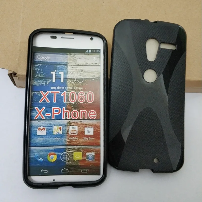 Нескользящий противоударный чехол X Line из мягкого ТПУ для Motorola Moto (1 го поколения)