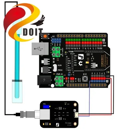 Моделирование PH датчика DIY набор макетная плата для UNO R3 ATEMGA328P эксперименты pCduino