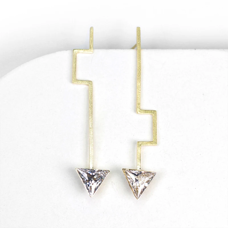 Lotus Fun Настоящее серебро 925 пробы натуральный Цирконий ручная работа Изящные