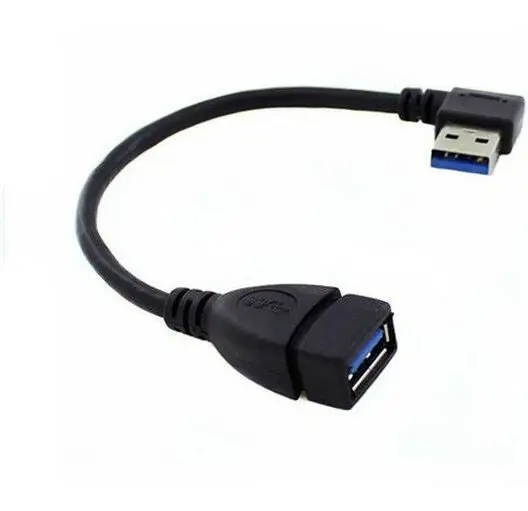 90 градусов под прямым углом USB 3 0 мужчин и женщин удлинитель кабель синхронизации