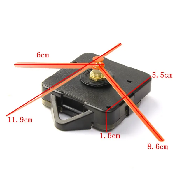 Кварцевые часы со стрелками набор деталей для механизма движения DIY с 3 цветными