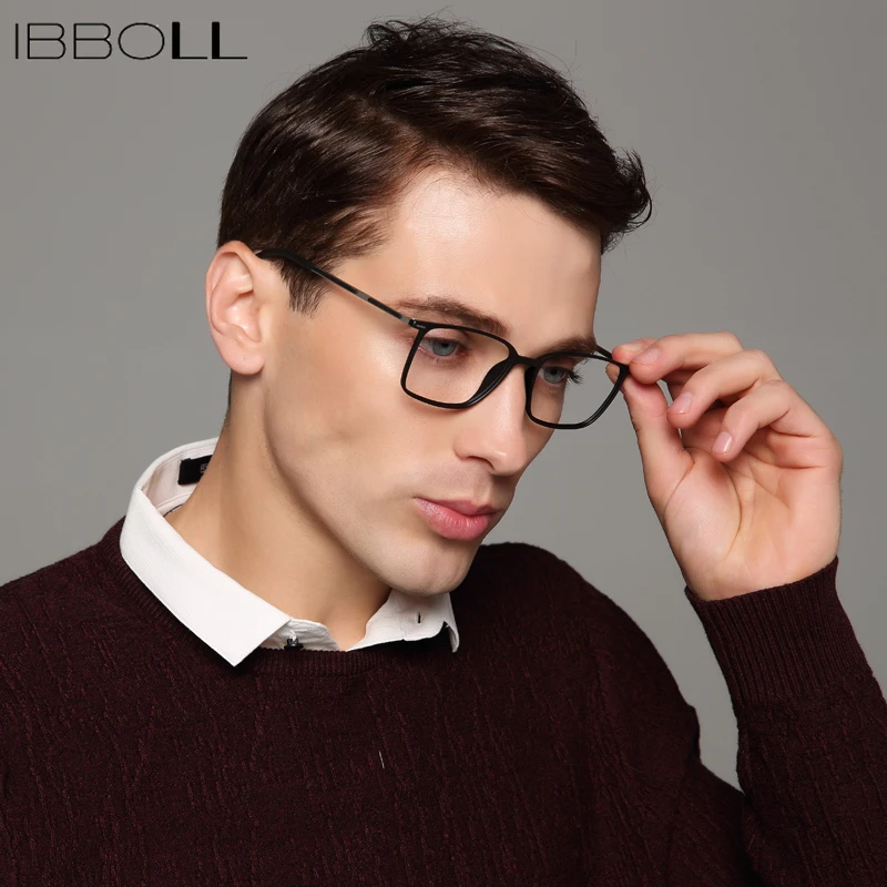 Ibboll оправа для мужских очков оптические очки мужчин 2018 Модные прозрачные линзы