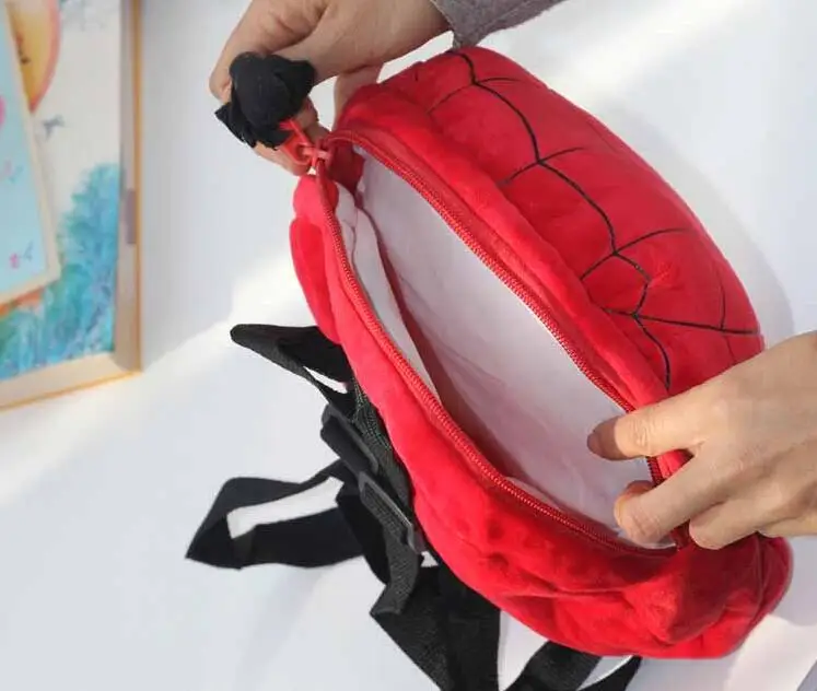 1pc 30cm cartoon hero spiderman plush backpacks outdoor students soft shoulder bag boy toy gift | Игрушки и хобби