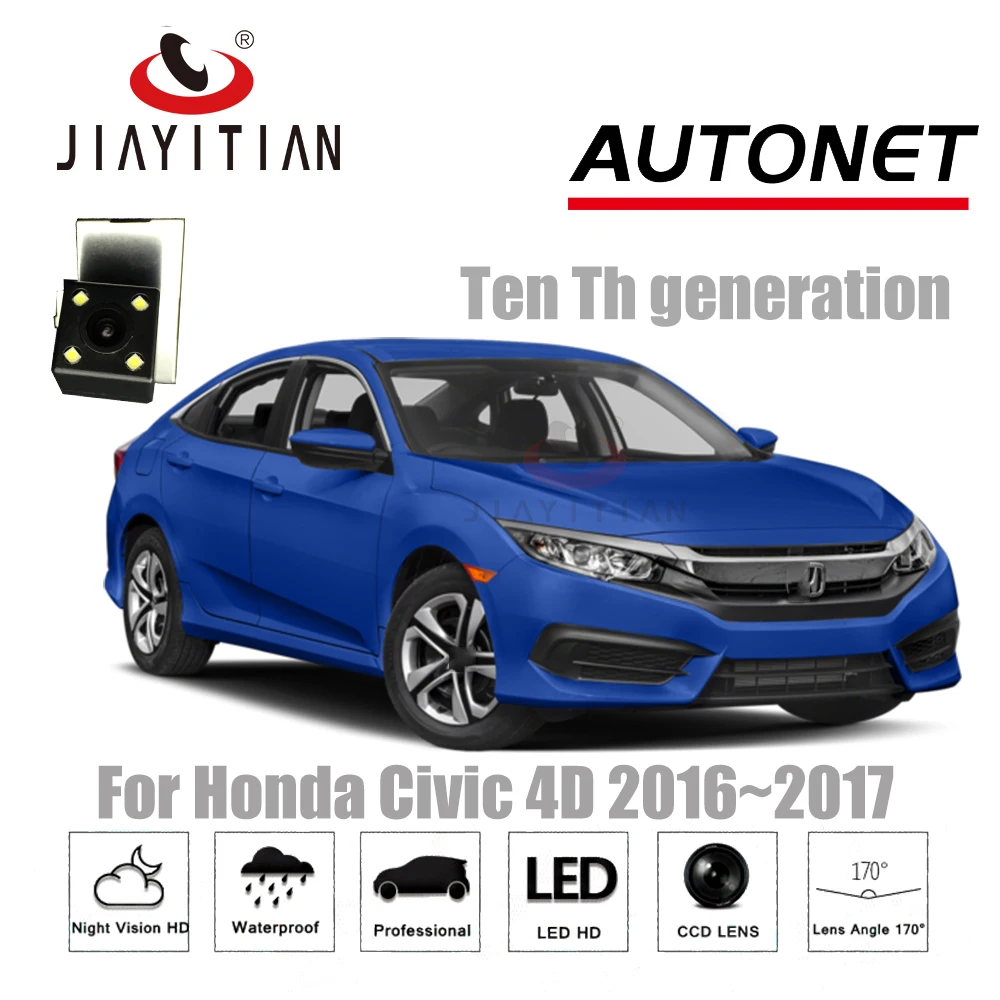 

JIAYITIAN Car camera for Honda Civic 4D 2016~2018 Tenth generation backup camera/CCD/Night Vision/rear view camera/backup camera