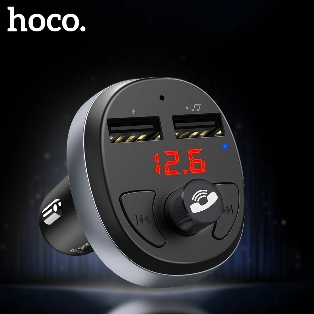 Беспроводное зарядное устройство HOCO E41 для автомобиля с двумя портами USB Зарядное