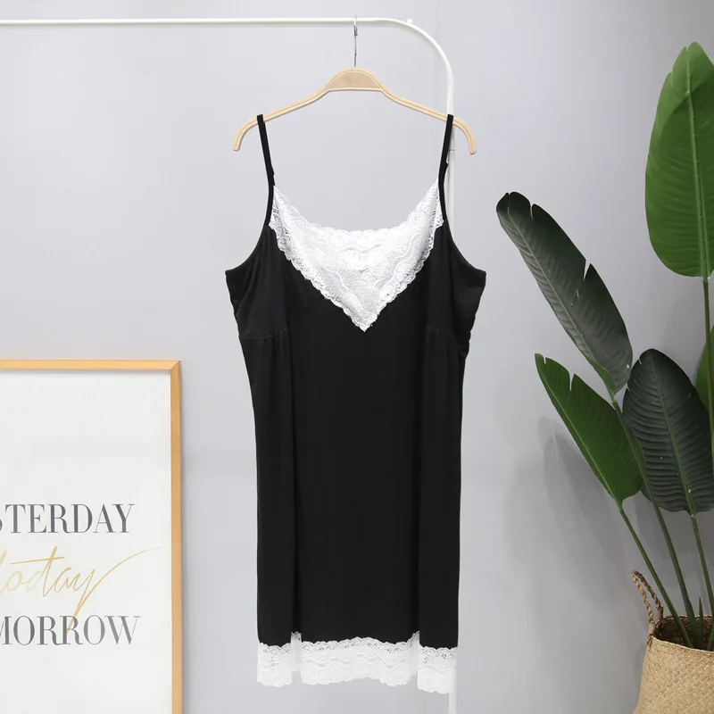 Женская хлопковая ночная рубашка с V-образным вырезом размеры до 5XL | одежда