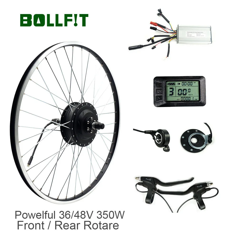 Комплект для переоборудования Bollfit Ebike мощный комплект 36 в 48 350 Вт с двигателем MXUS