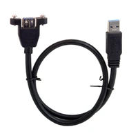 chenyang usb 3 0 a type male to female extension cable with panel mount screws 80cm