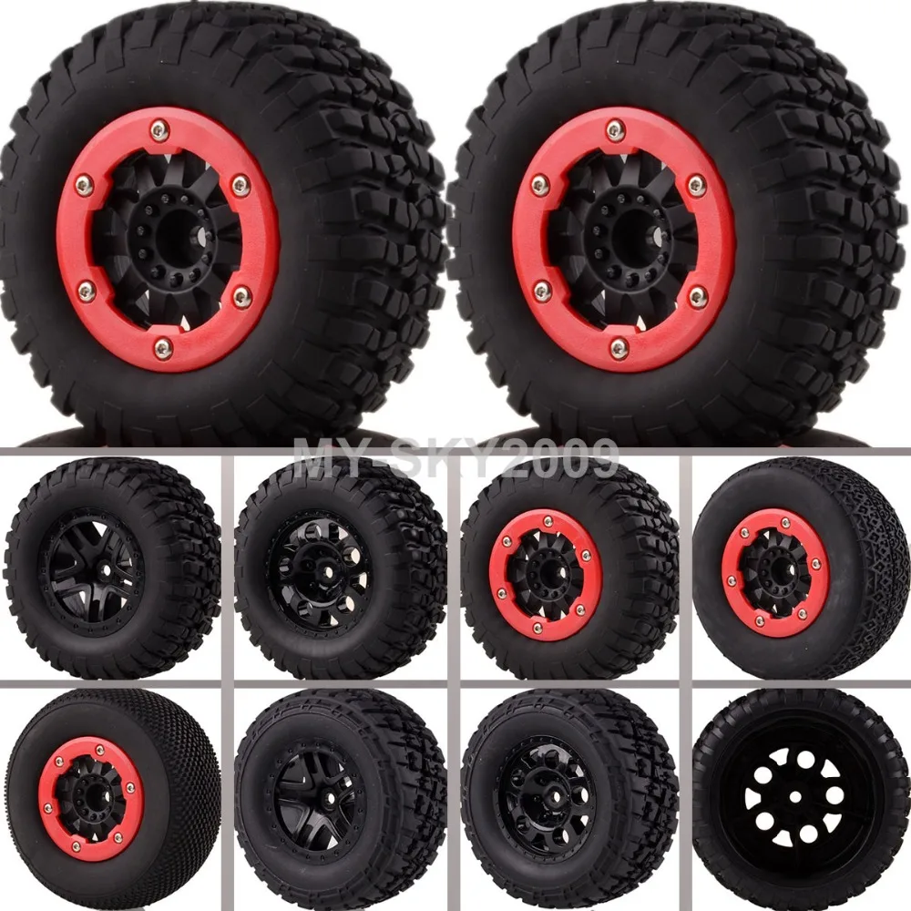 BeadLock короткие шины и обода колеса 12 мм шестигранный для RC 1/10 модель внедорожника