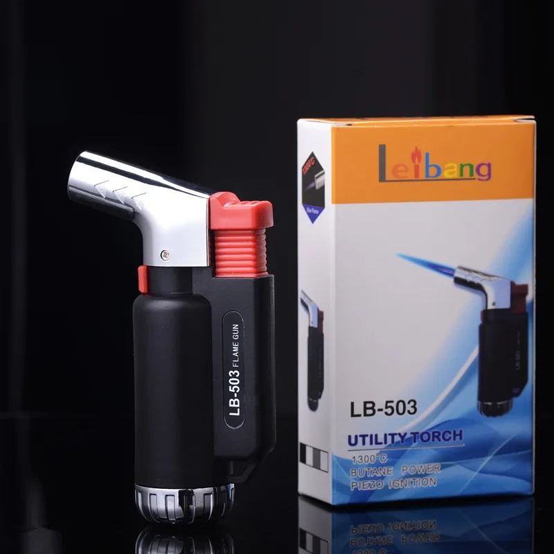 

2019 New Spray Gun Jet Butane Cigar Lighter Gas Cigarette 1300 C Windproof Lighter Torch Turbo Lighter No Gas