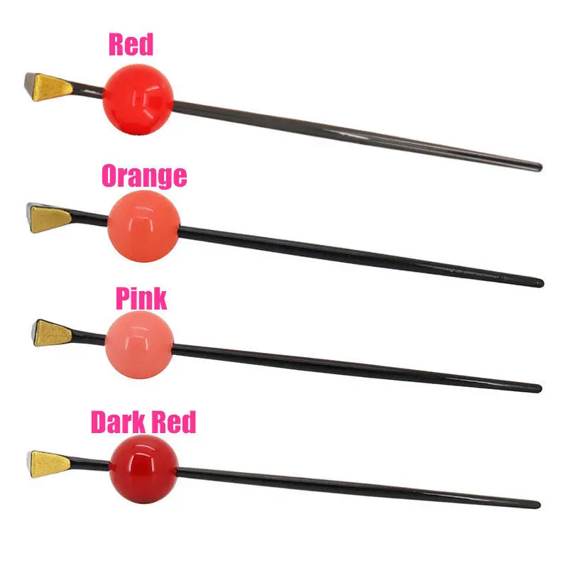 Заколка для волос в виде японской гейши оирана красно-розовая 4 цвета |