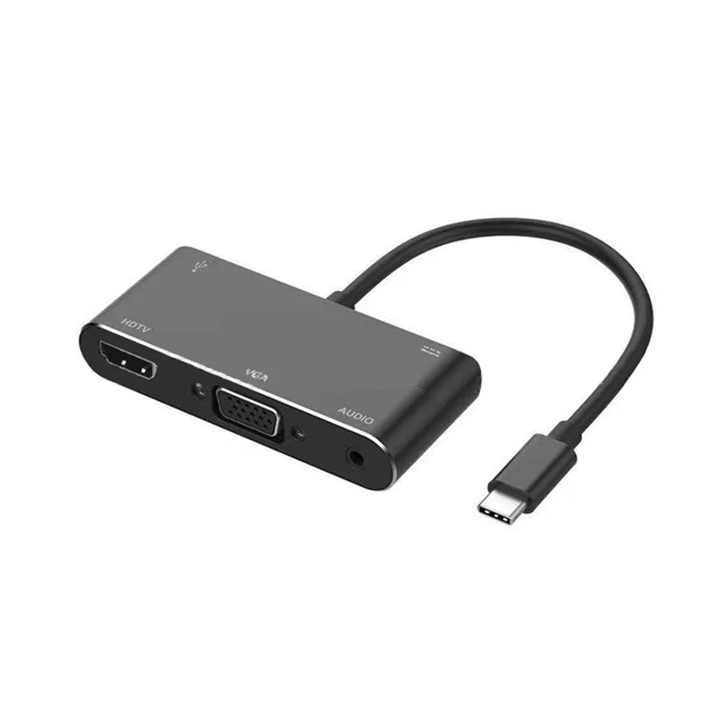 Тип C к HDMI VGA ТВ USB 3,0 аудио адаптер для MacBook samsung Galaxy S10 S9/S8 Note 8 9 huawei Mate10 P30 Pro LG G5 к телевизору HD tv