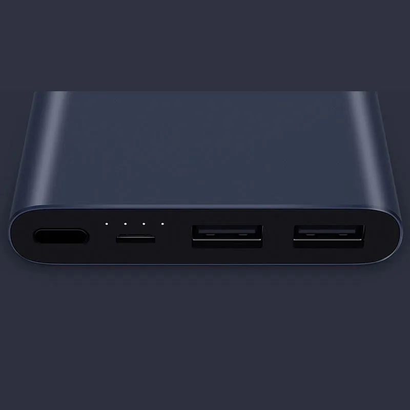 Оригинальный xiaomi Мощность bank 2 Mi 10000 mAh Quick Charge литий полимерный Внешняя батарея