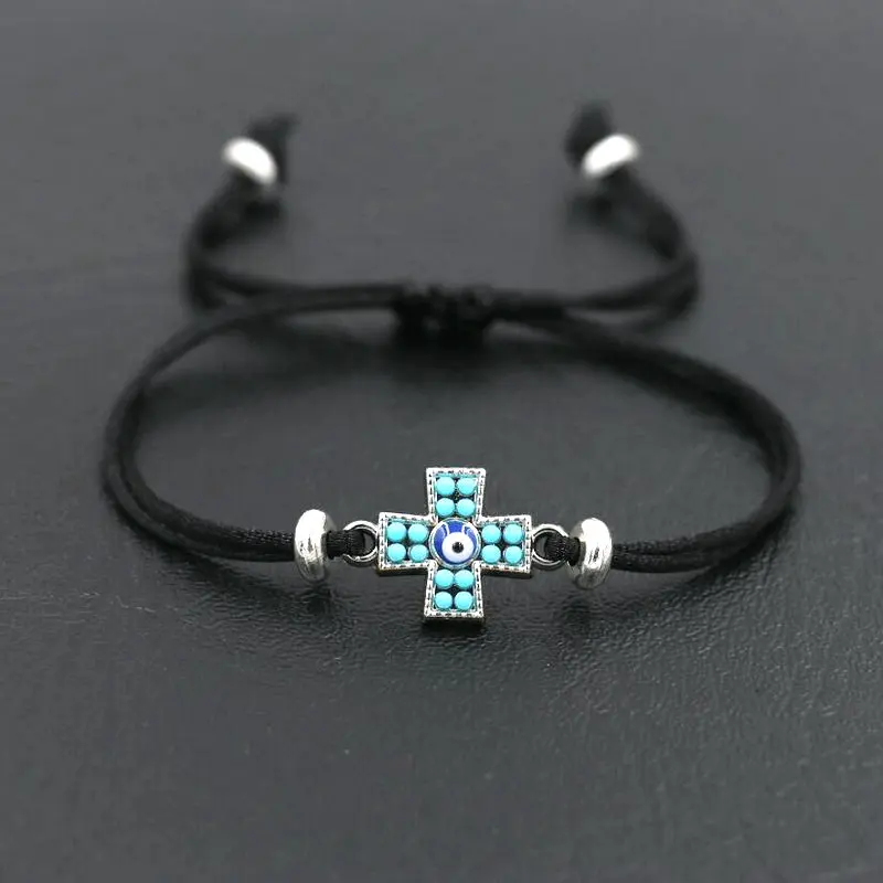 BPPCCR пары ювелирные изделия красная веревочная нить крест браслет для мужчин