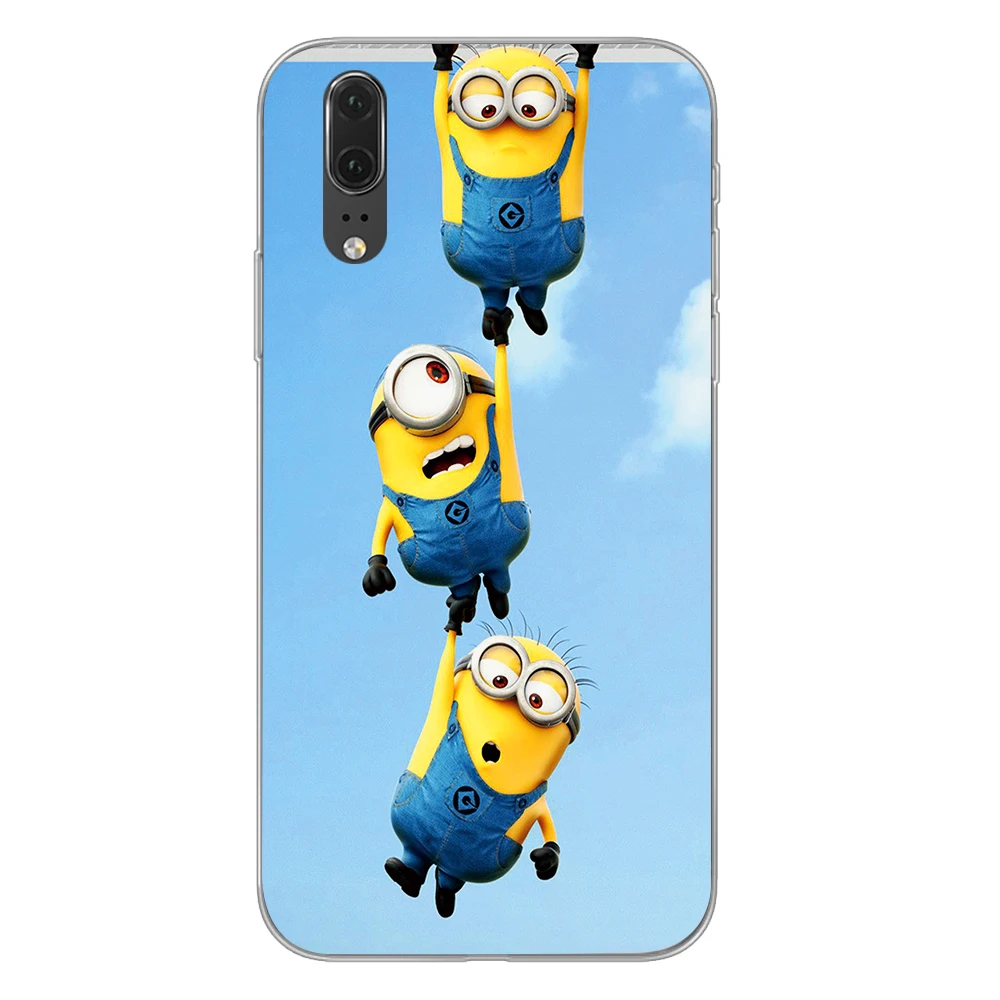 12 С милыми миньонами из мультфильма чехол для телефона для huawei P30 P20 P10 Коврики 10 20 Pro Lite чехол - Цвет: 12