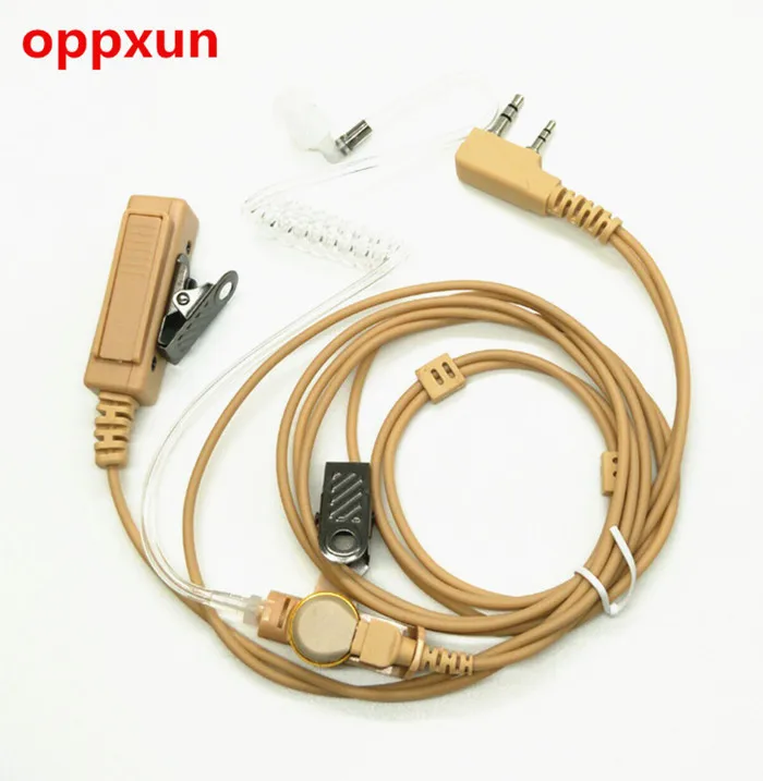 Желтый прямоугольный PTT Микрофон пустой остров наушники для Kenwood TK3107 baofeng BF888S UV5R