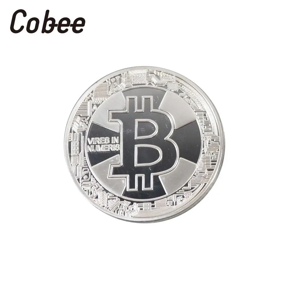 Cobee Биткоин монета памятная Сувенир Монета позолоченная Медь Металл диаметр 40 мм