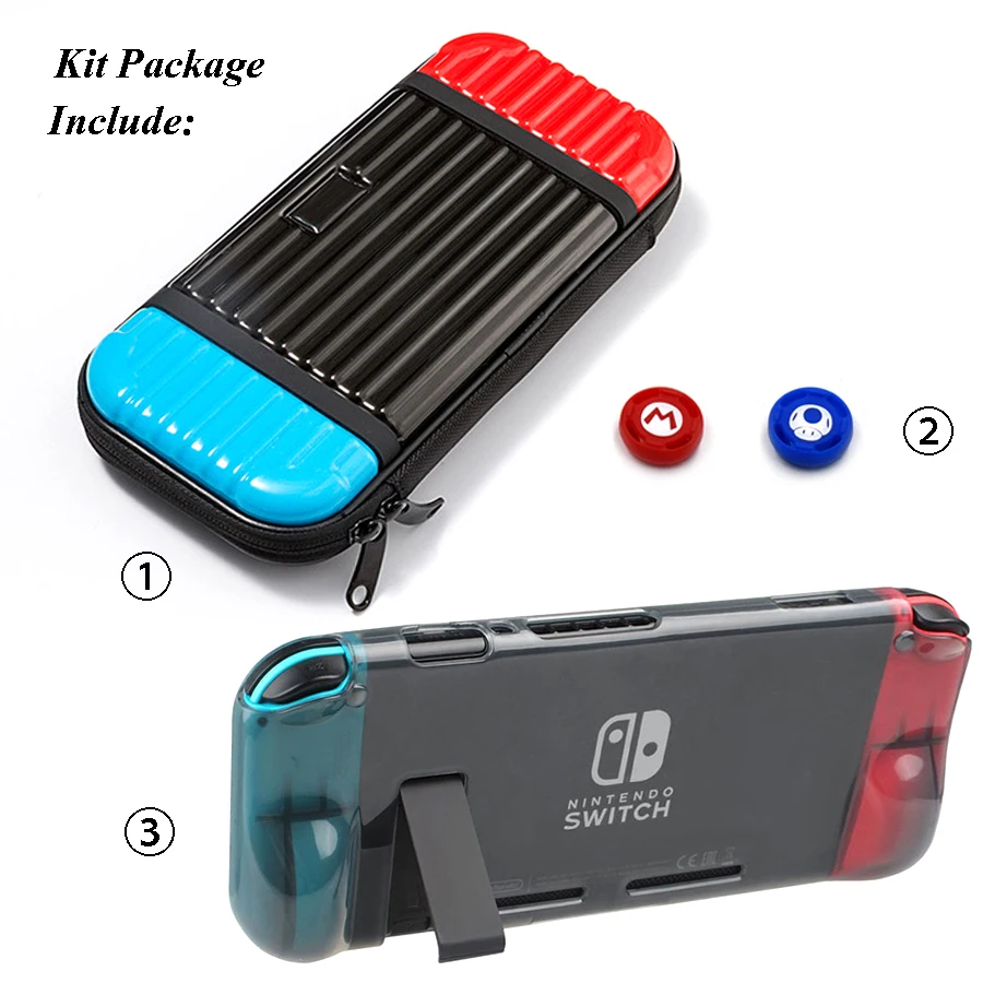 Аксессуары для Nintendo Switch NS консоль переноски сумка путешествий Чехол из ТПУ с 2