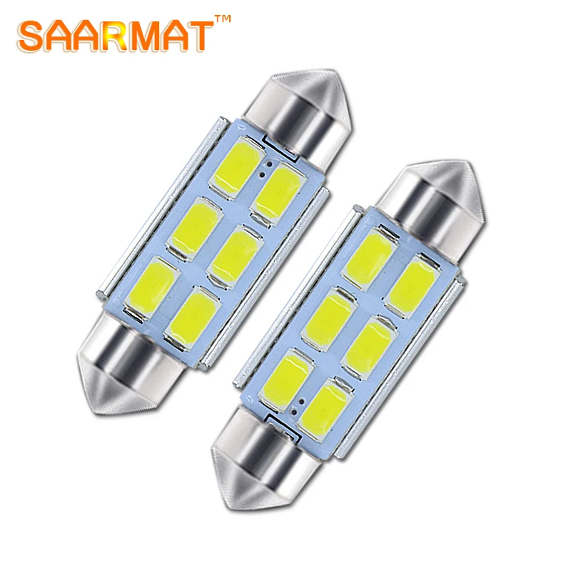2 шт. светодиодные лампы для номерного знака 36 мм|36mm led bulb|led c5w canbus |