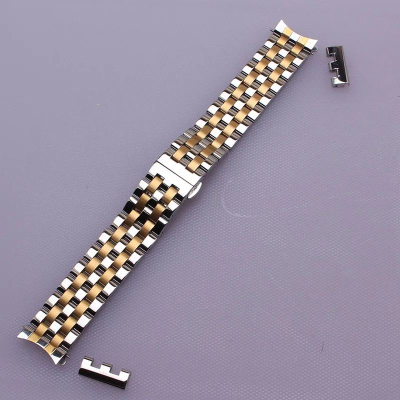 Ремешок мужской из нержавеющей стали с изогнутым концом сменный Браслет для