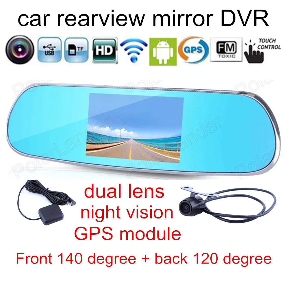 5.0 &quot7-дюймовый Сенсорный Android 1080 P Даш Камеры Парковка Зеркало Заднего Вида