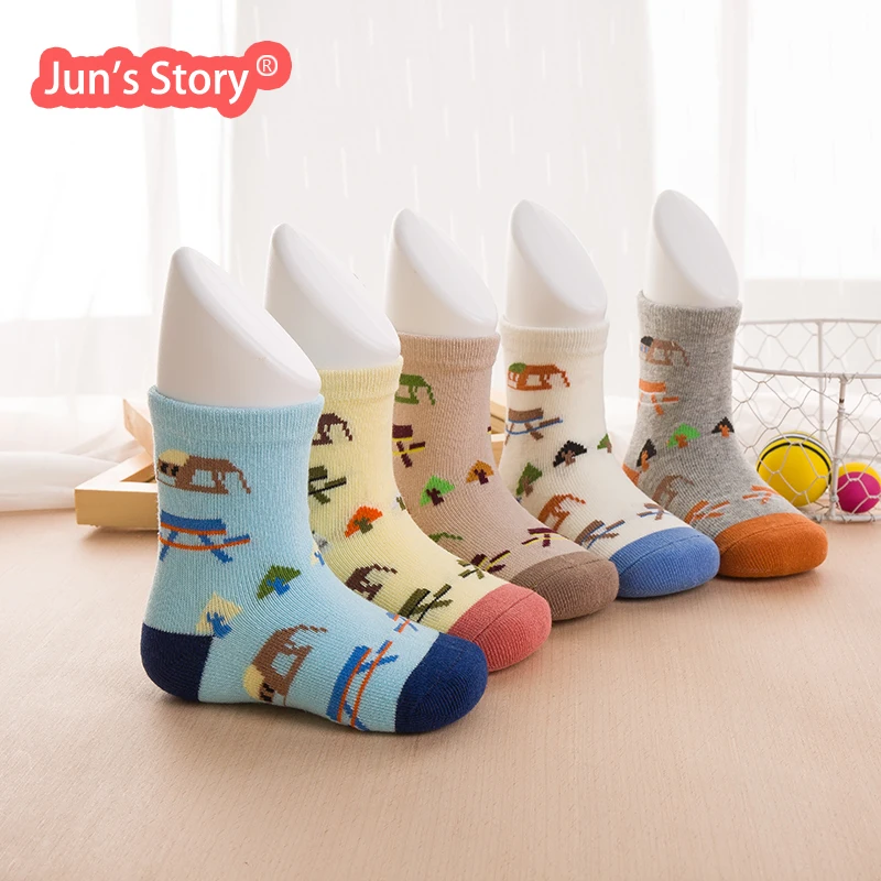 Носки Весна и осень для малышей мужчин девочек в широкую полоску Мода | Мать