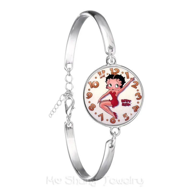 Новинка 2018 браслет Betty Boop милый мультяшный посеребренный сексуальный