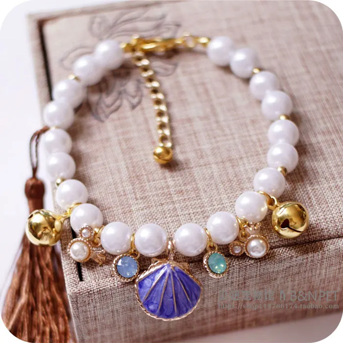 Princess Pearl Pet Necklace Accessories for Small Animals and Dogs | Wedding Jewelry for Yorkshire and Other Breeds image 5