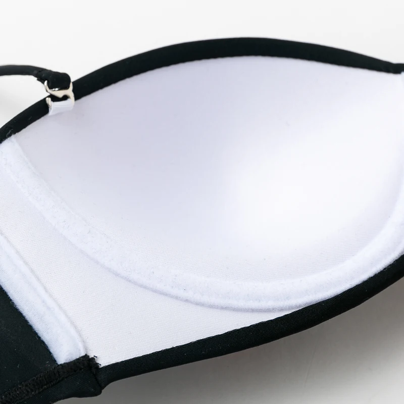 Mossha сексуальный купальник пуш ап женский бикини с высокой талией без бретелек