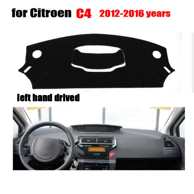 RKAC Custom fit Чехлы для приборной панели автомобиля коврик Citroen new C4 2012 2016