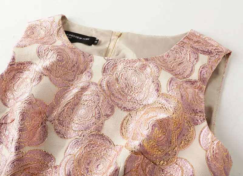 [Limited] осенне-зимнее винтажное жаккардовое платье с вышивкой в виде роз роскошное