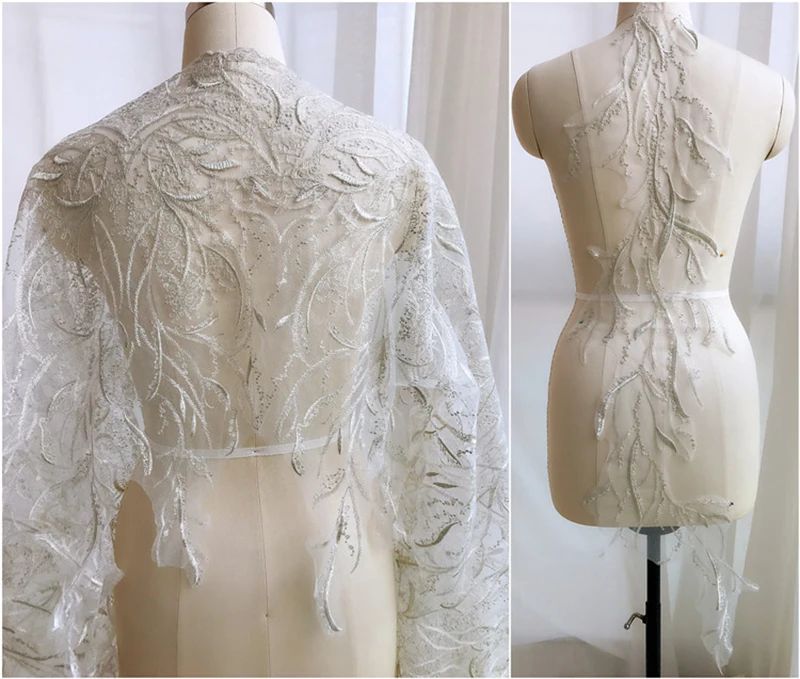 Цельнокроеное платье/ярда кружевной ткани DIY декоративный ламинат высокого