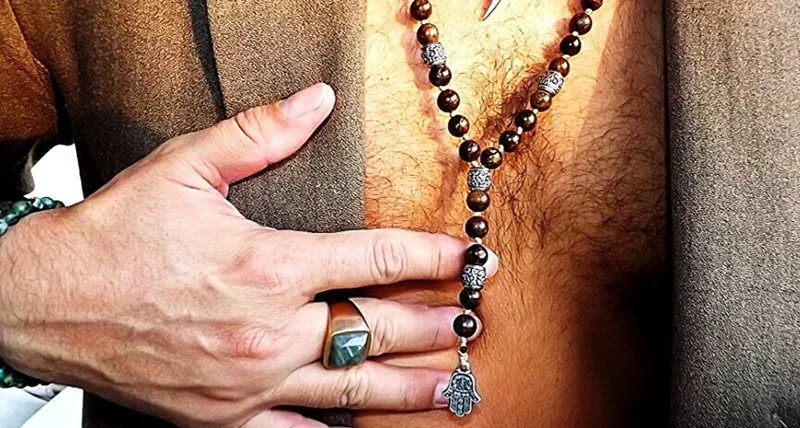 Модное скандальное длинное ожерелье с 8 мм бусинами из натурального камня