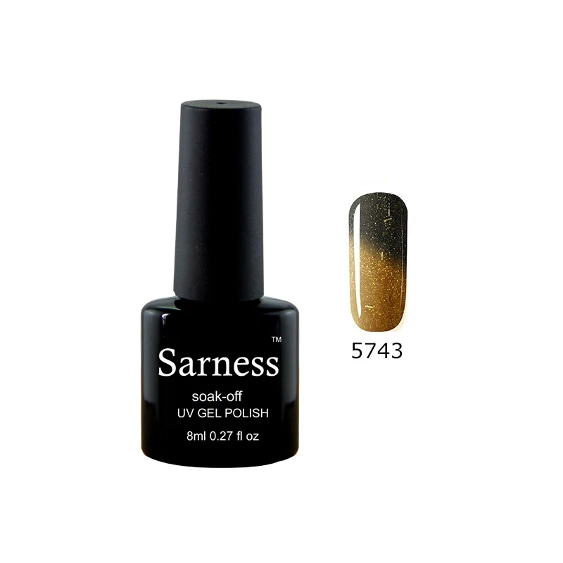 5743 Sarness термо-Хамелеон Гель-лак для ногтей изменение температуры УФ Гель-лак для ногтей Гибридный лак Полупостоянный Гель-лак маникюр - Цвет: 5743
