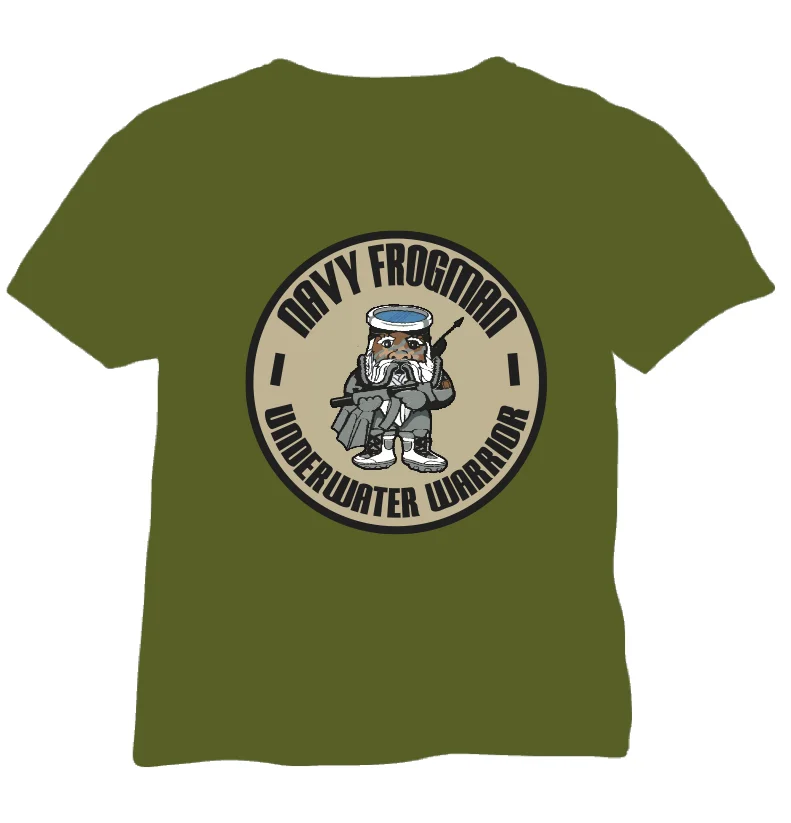 Футболка военно морского флота Клиренс дайвер печать спецназ шлем EOD RN|Мужские