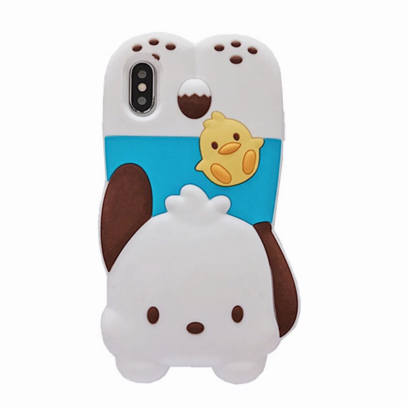 Для iphone XS max XR X Милая 3D Мелодия Марка pom-Pom Purin телефонные чехлы для 8plus 7 7plus 8 6 6S 6splus