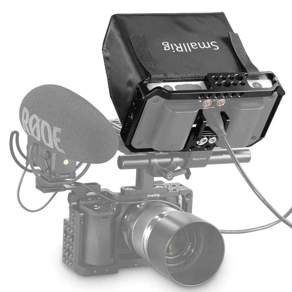 Держатель для монитора SmallRig с солнцезащитным козырьком для SmallHD 501/502 " Защитная клетка для монитора с солнцезащитный козырек-2177
