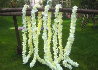long artificial silk flower 802meters hydrangea wisteria garland for garden home wedding decoration supplies 8 colors hw011