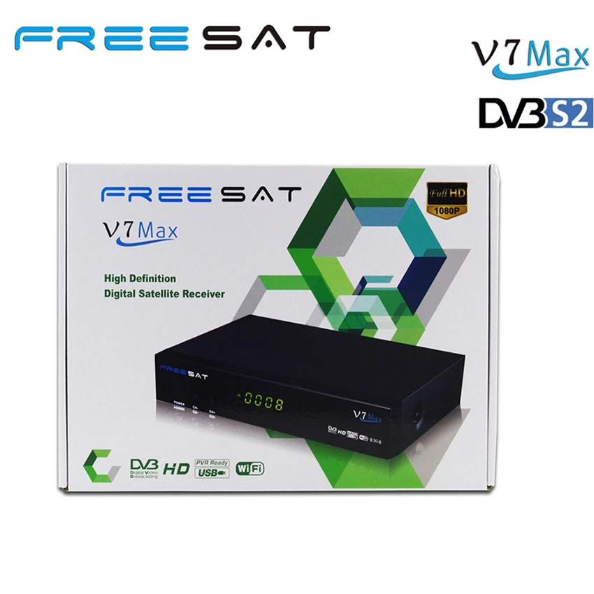 MPEG4 freesat V7 Max dvb-s2 fta Спутниковые антенны Поддержка CCcam Ньюком на продвижение цена |