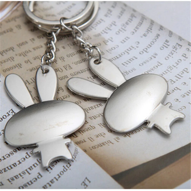 Free Shipping 1 Pair Couple Rabbits Metal Keychain Wedding Favors And Gifts Souvenirs Decoration Mariage Event &amp Party Supplies | Дом и сад
