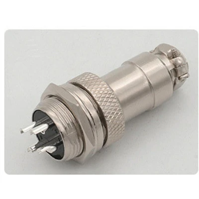 GX16-4 1 комплект GX16 авиационным соединителем 2/3/4/5/6/7/8/9 контактный мужской и женский 16 мм авиации круговой разъем провода Панель - Цвет: GX16-4