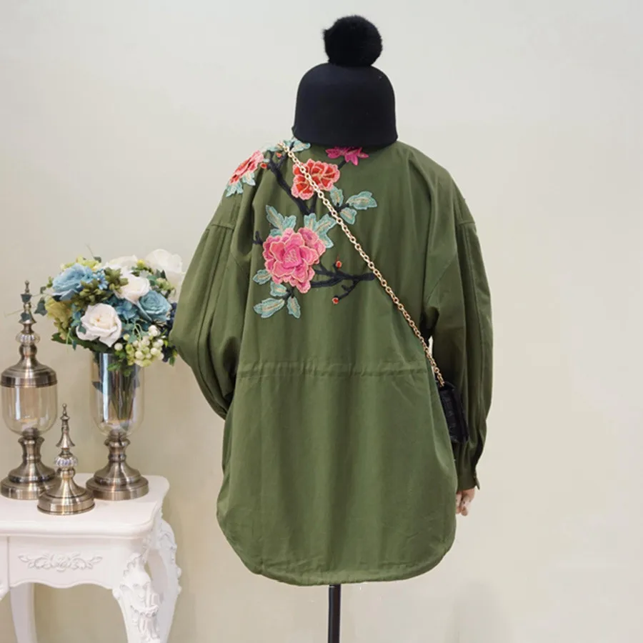 Куртка женская оверсайз в этническом стиле с вышивкой осень 2020|chaquetas mujer|vintage